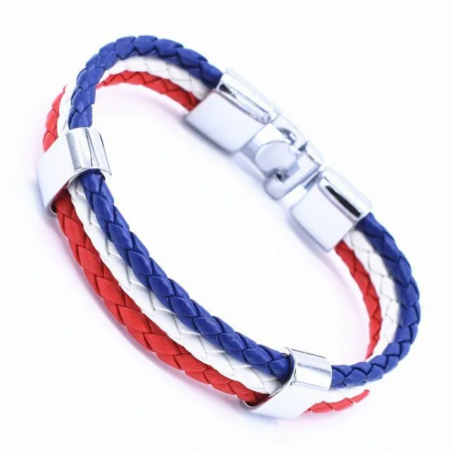 New 3 Layer Handmade Braided Wrist Band