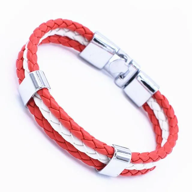 New 3 Layer Handmade Braided Wrist Band