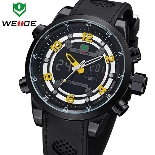 New WEIDE Relogio Masculino Outdoor Sport Watches For Men Quartz Digital Multimeter Luxury Brand Dive Watch 30 Meters Waterproof