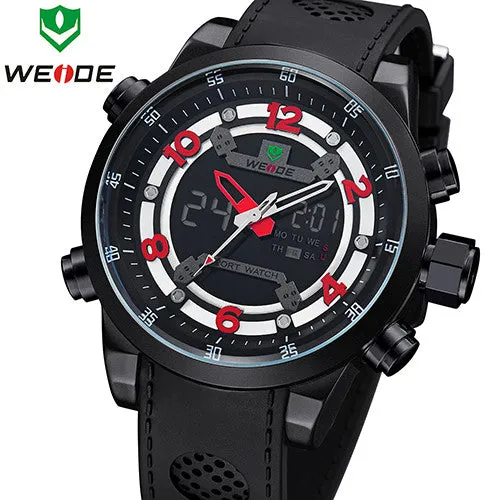 New WEIDE Relogio Masculino Outdoor Sport Watches For Men Quartz Digital Multimeter Luxury Brand Dive Watch 30 Meters Waterproof