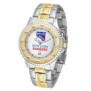 New York Rangers Men's Two-Tone Competitor Watch