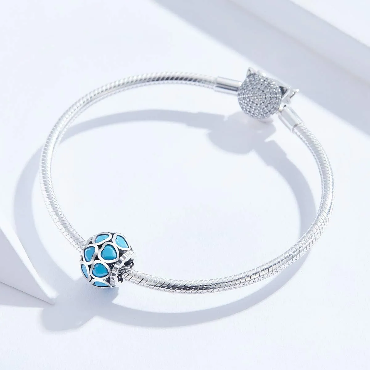 NINGAN Birthstone Charms for Bracelets 925 Sterling Silver Openwork Bead Charms, Love Heart Charms for Bracelets and Necklaces, Happy Birthday Charms for Women