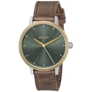 Nixon Women's Quartz Watch - Kensington Leather Green Dial Strap | A1082877