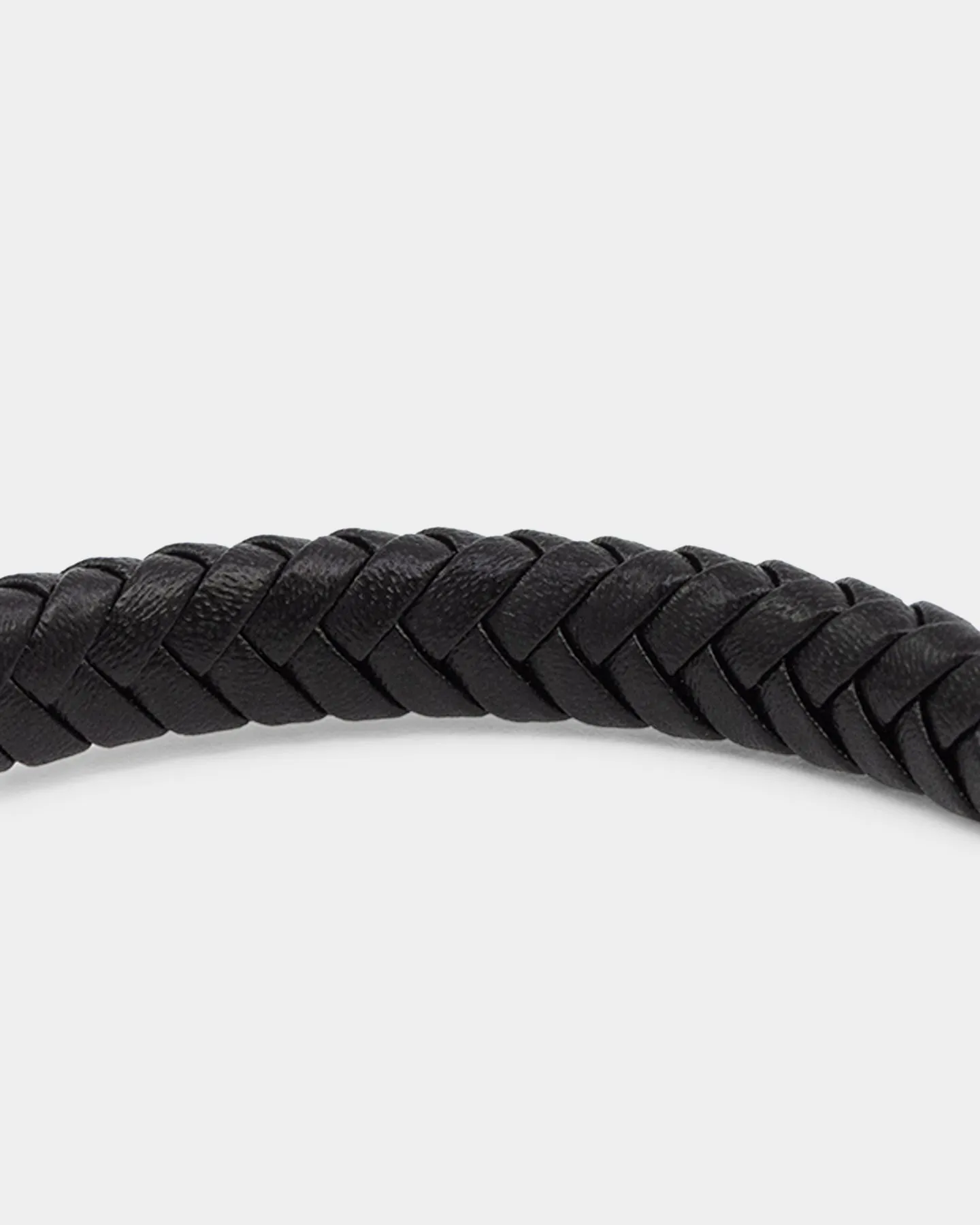 NXS Solo Leather Bracelet Stainless Steel