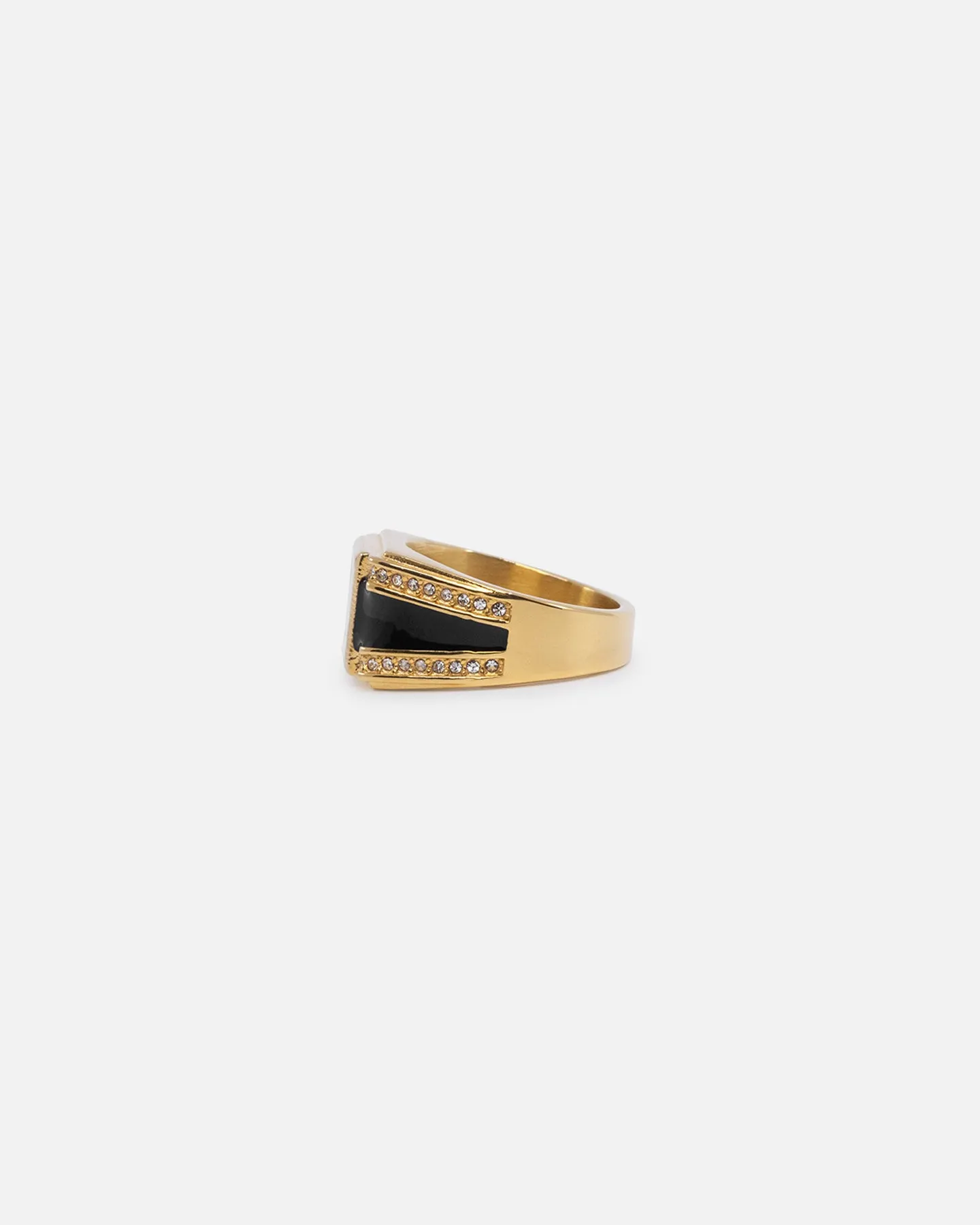 NXS Statement Ring Gold/Black