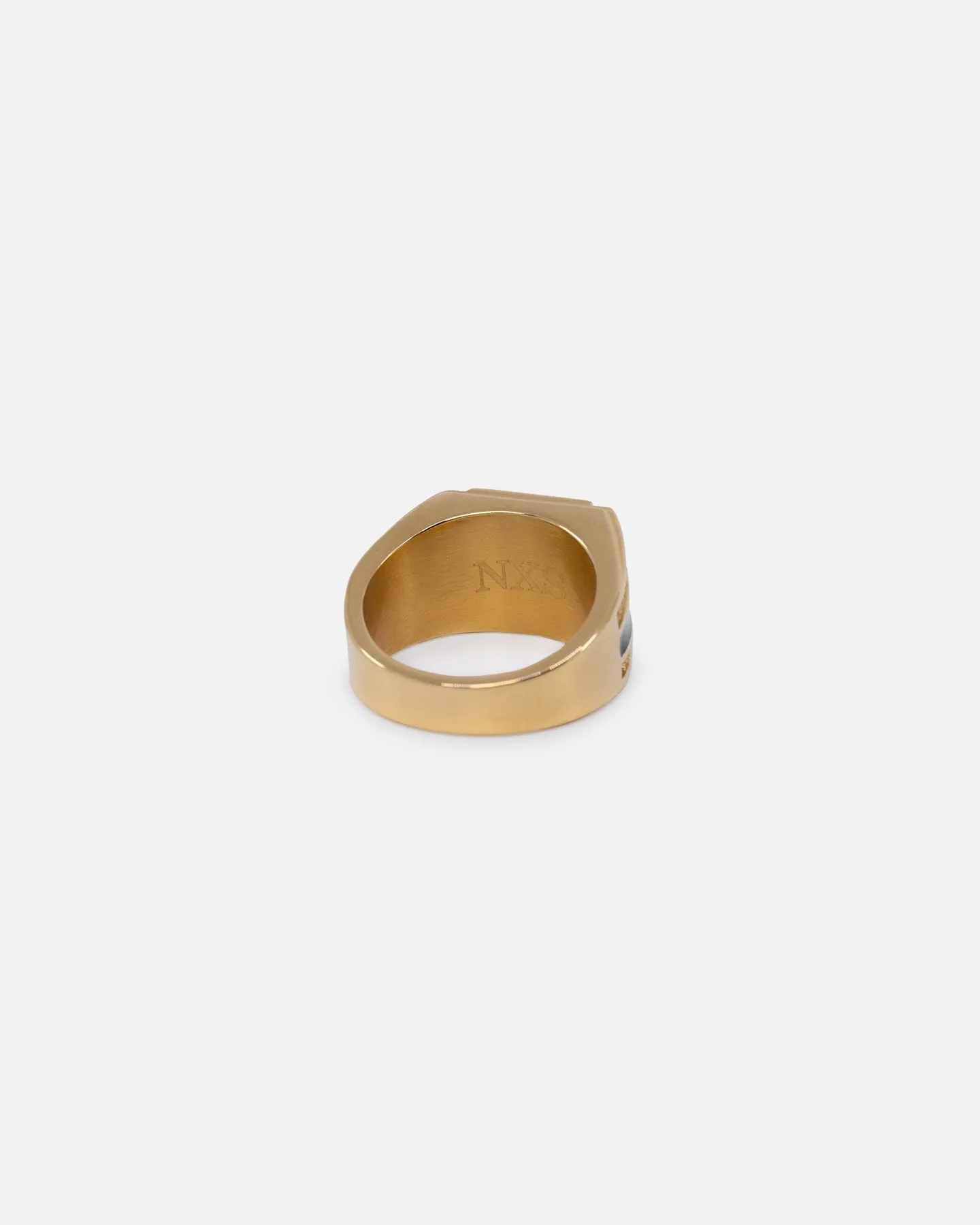 NXS Statement Ring Gold/Black