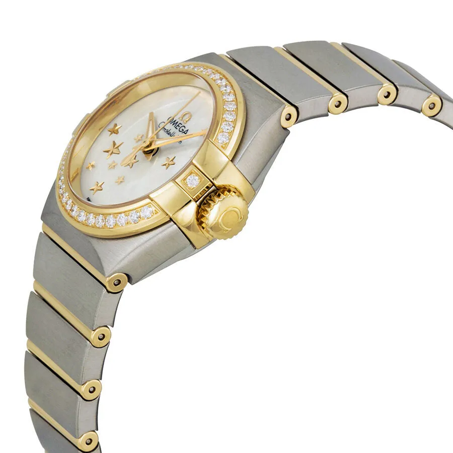Omega Constellation Mother of Pearl Stainless Steel and Yellow Gold Ladies Watch 12325272005001 123.25.27.20.05.001
