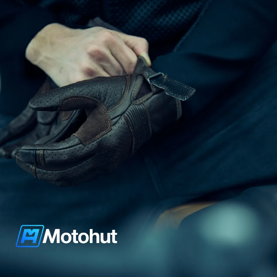 ONYX Brown 01 – Leather Motorcycle Gloves