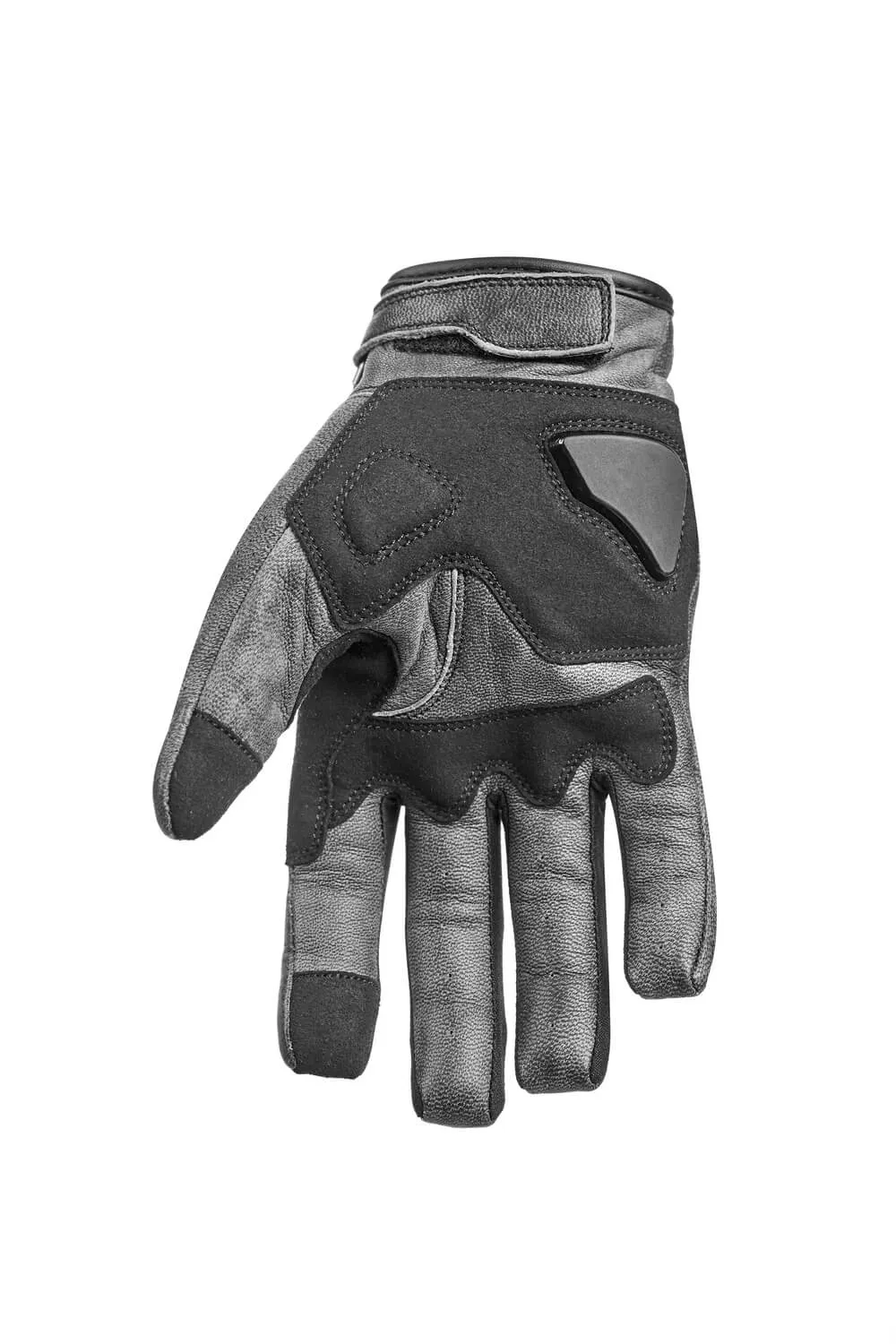 ONYX GREY 01 – Leather Motorcycle Gloves