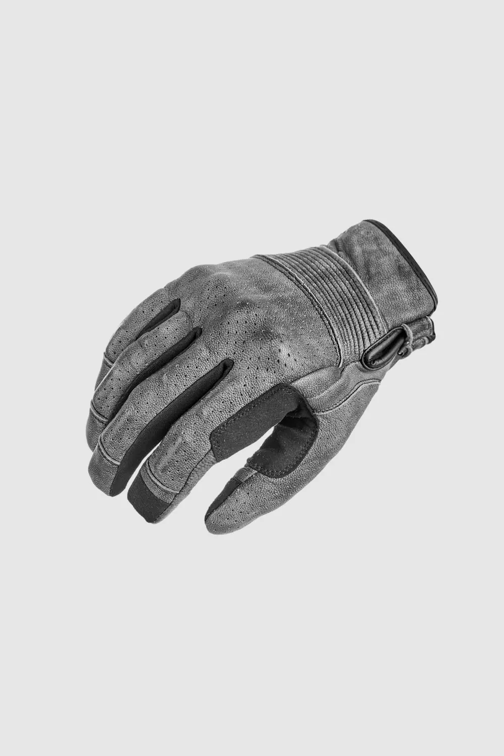 ONYX GREY 01 – Leather Motorcycle Gloves