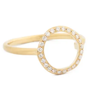 Open Pave Diamond 'Lilydust' Ring