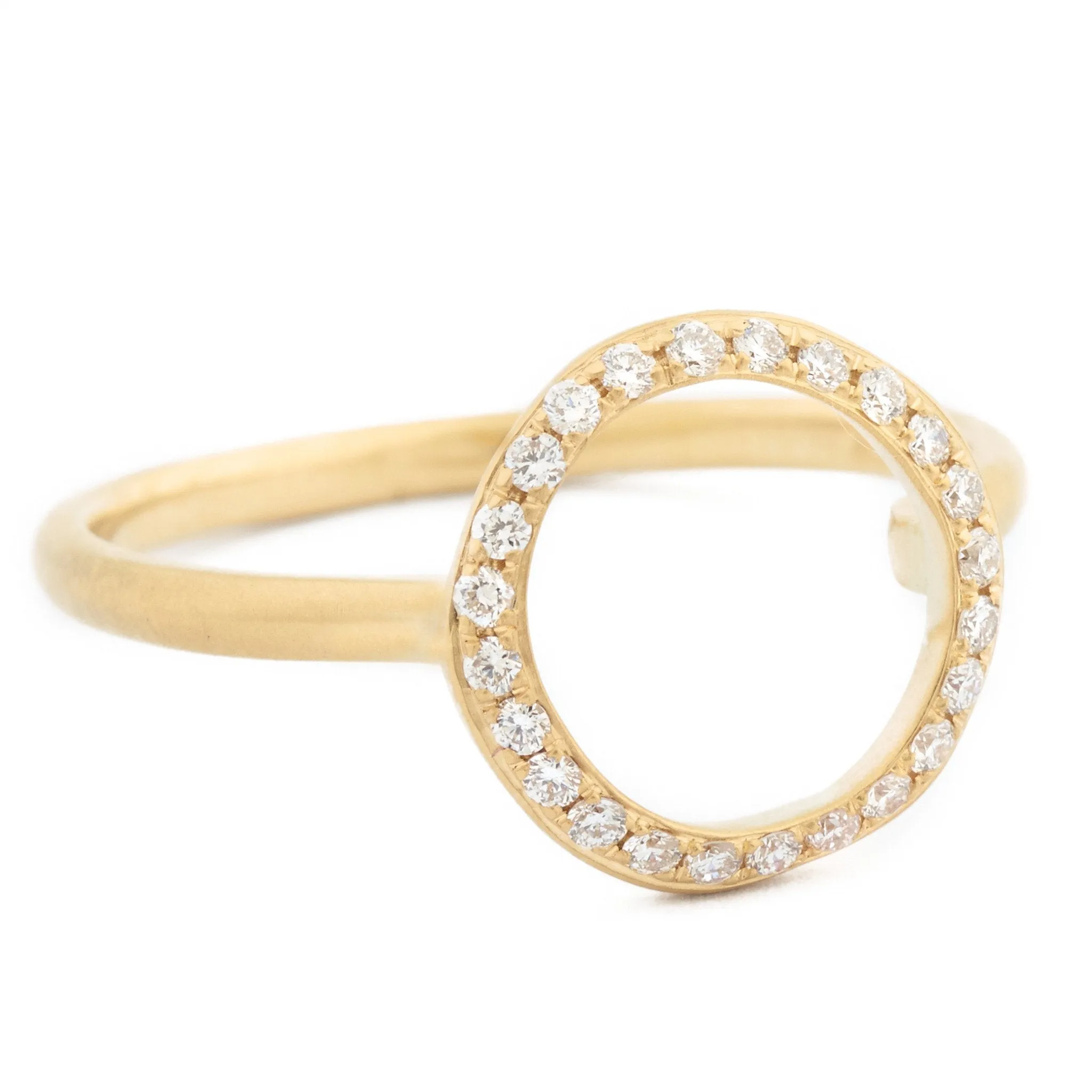 Open Pave Diamond 'Lilydust' Ring