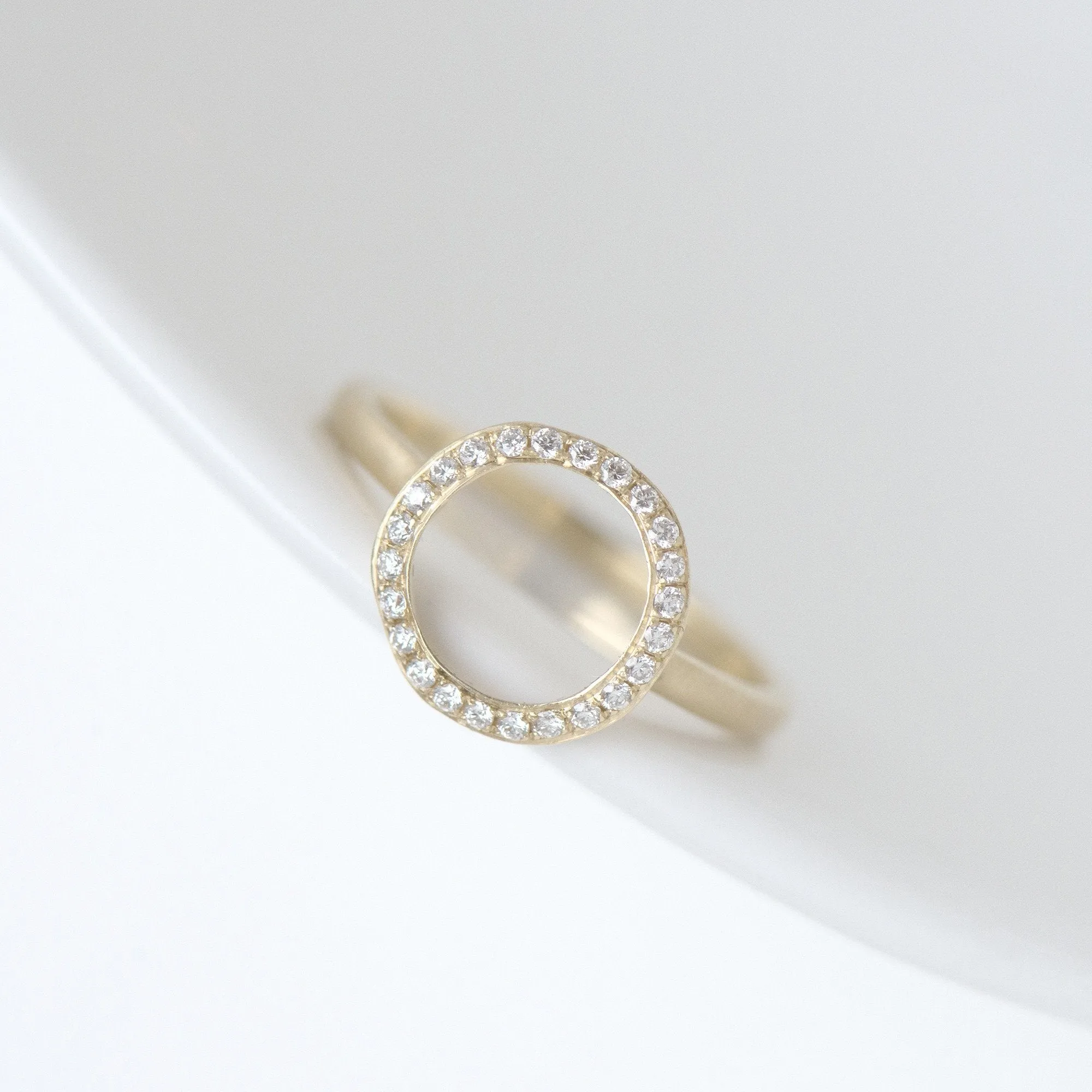Open Pave Diamond 'Lilydust' Ring