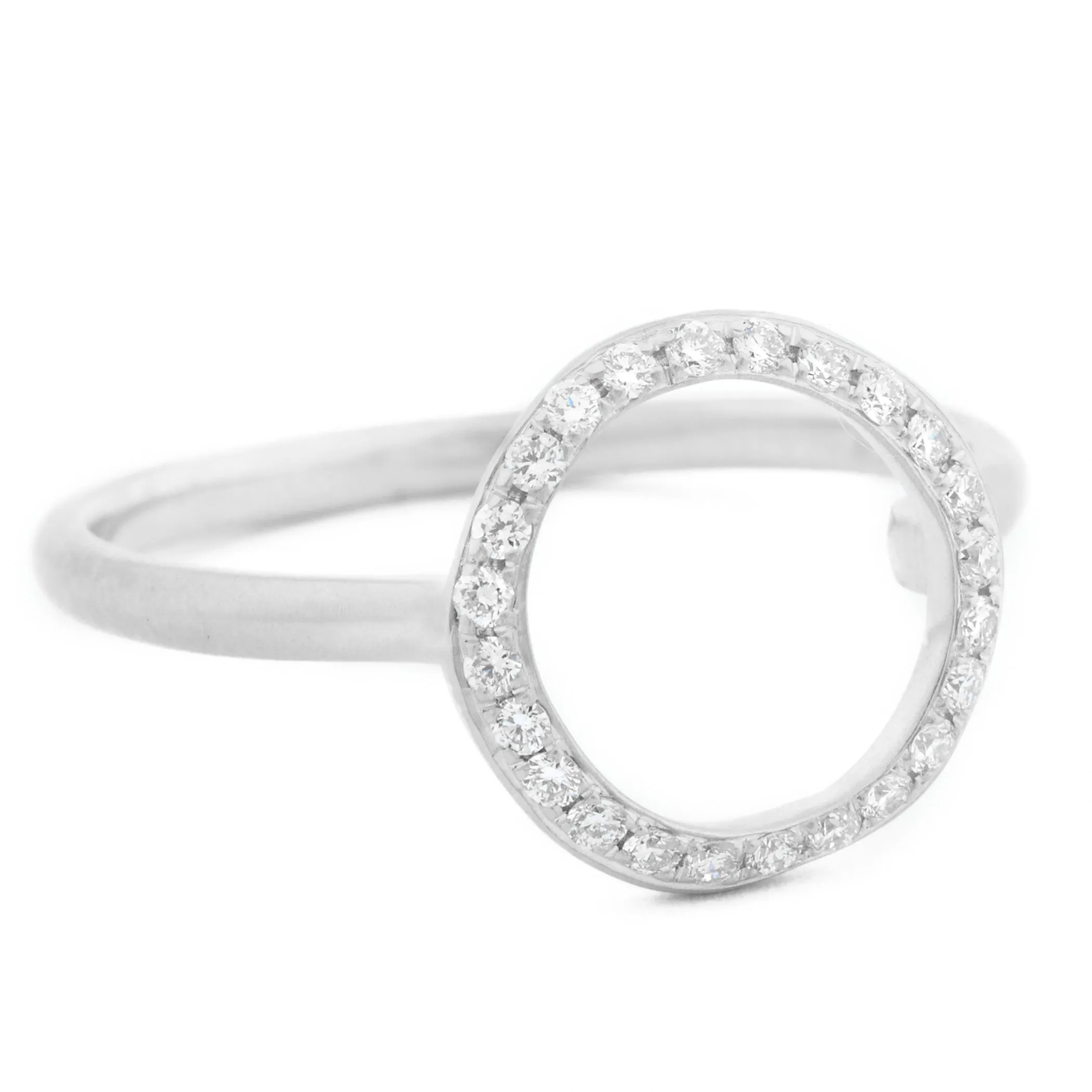 Open Pave Diamond 'Lilydust' Ring