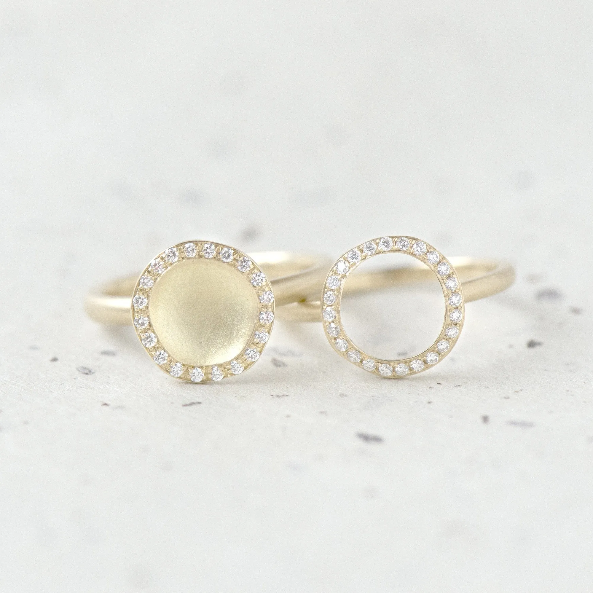 Open Pave Diamond 'Lilydust' Ring