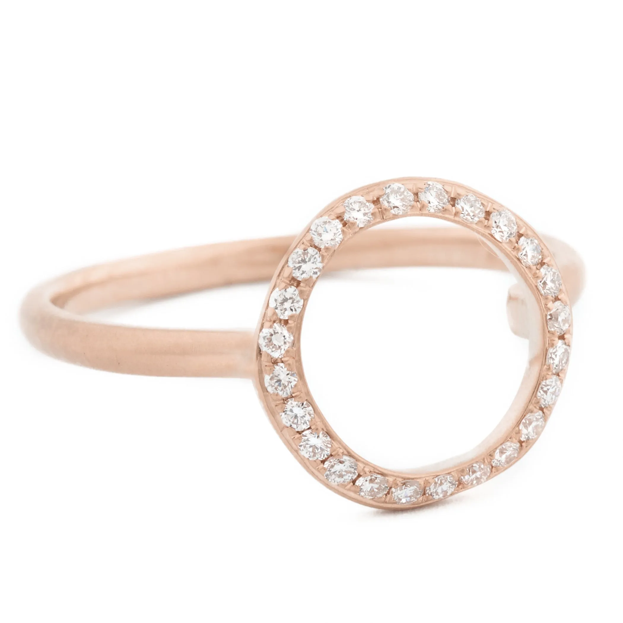 Open Pave Diamond 'Lilydust' Ring