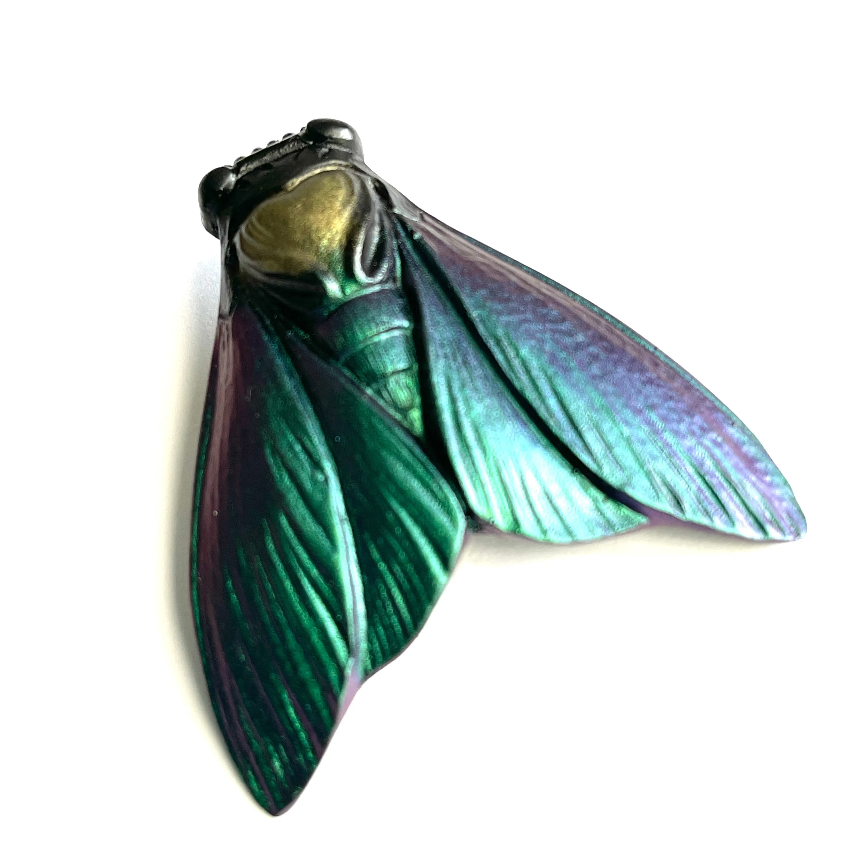 Open Wing Cicada Designer Brooch