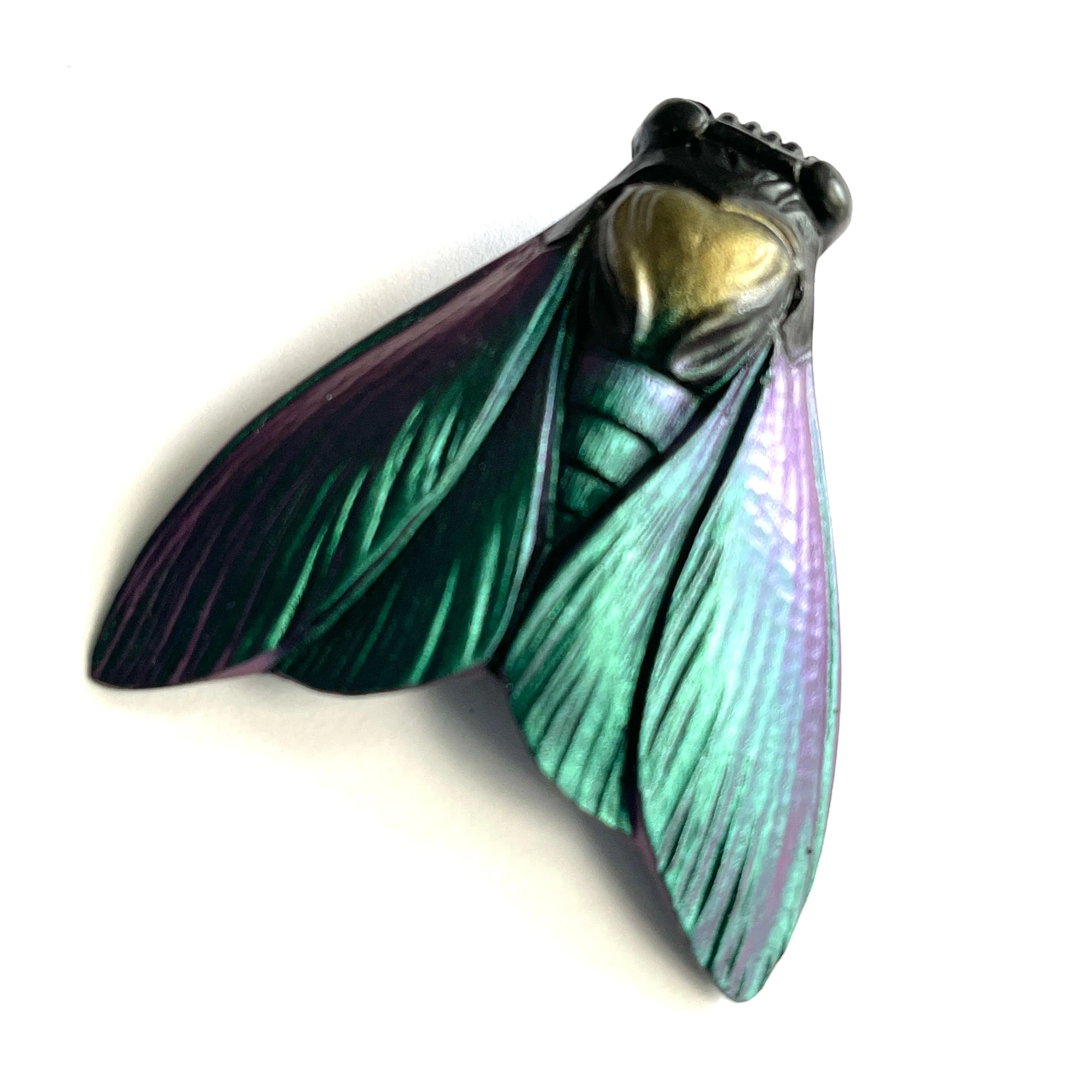 Open Wing Cicada Designer Brooch