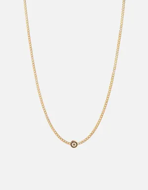 Opus Sapphire Type Chain Necklace, Gold Vermeil/Blue