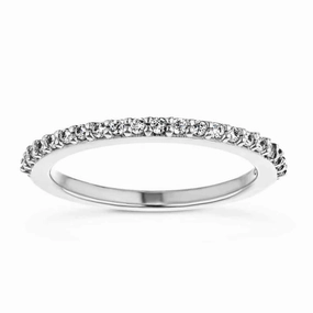 Avery 1/5 ctw Round Lab Grown Diamond Prong Set Wedding Band Everyday Glam Superior Jewelry