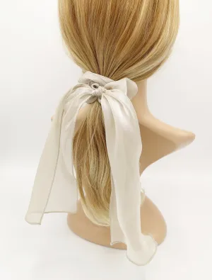 organza bow knot scrunchies