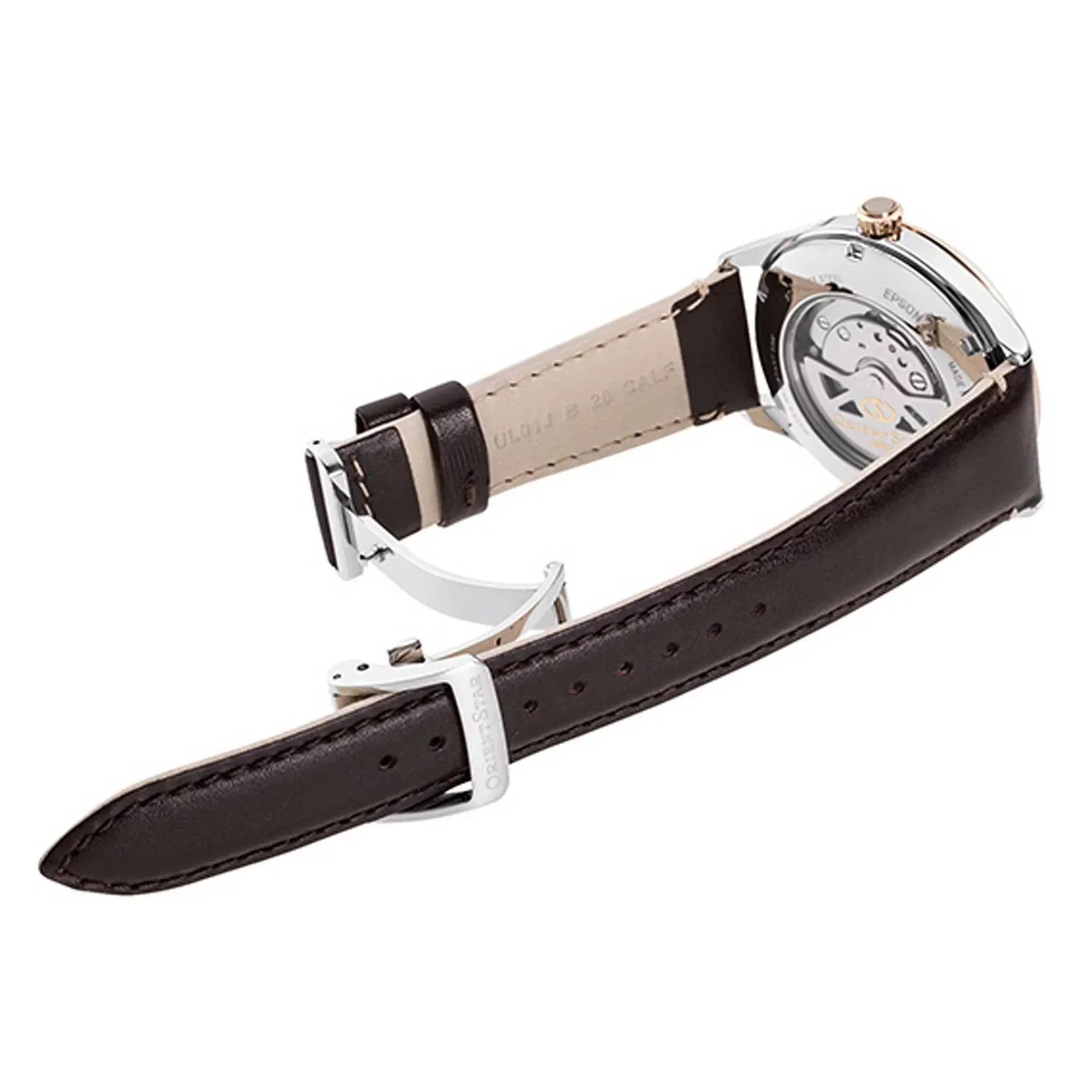 Orient Star Classic Semi Skeleton Men's Brown Watch RE-AT0201G00B