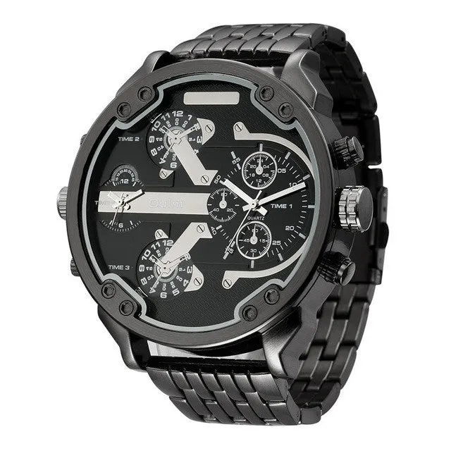 Oversized Men's Watch Luxury Brand Famous Unique Designer Quartz Watch Men Casual Big Watches Male relogio masculino de luxo