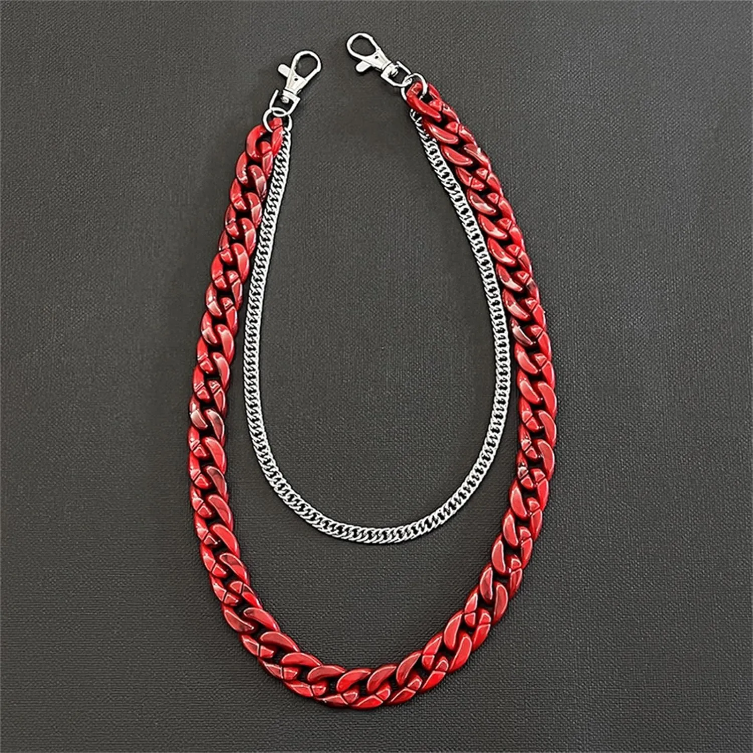 Pants Chain Double Layer Waist Chain Hip Hop Trouser Chain Pendant for Men and Women