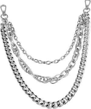 Pants Chain Men's Heavy Metal Industrial Style Jeans Accessories for Men and Women