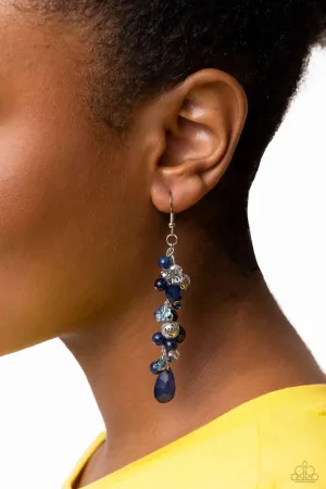 Paparazzi Earring ~ Cheeky Cascade - Blue