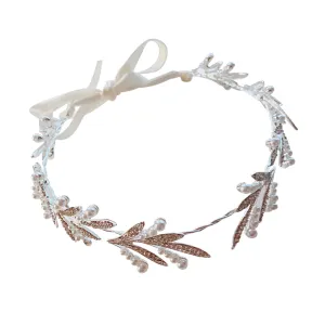 PartyKindom Chic Pearl Bridal Headband Elegant Headpiece for Wedding Special Occasions