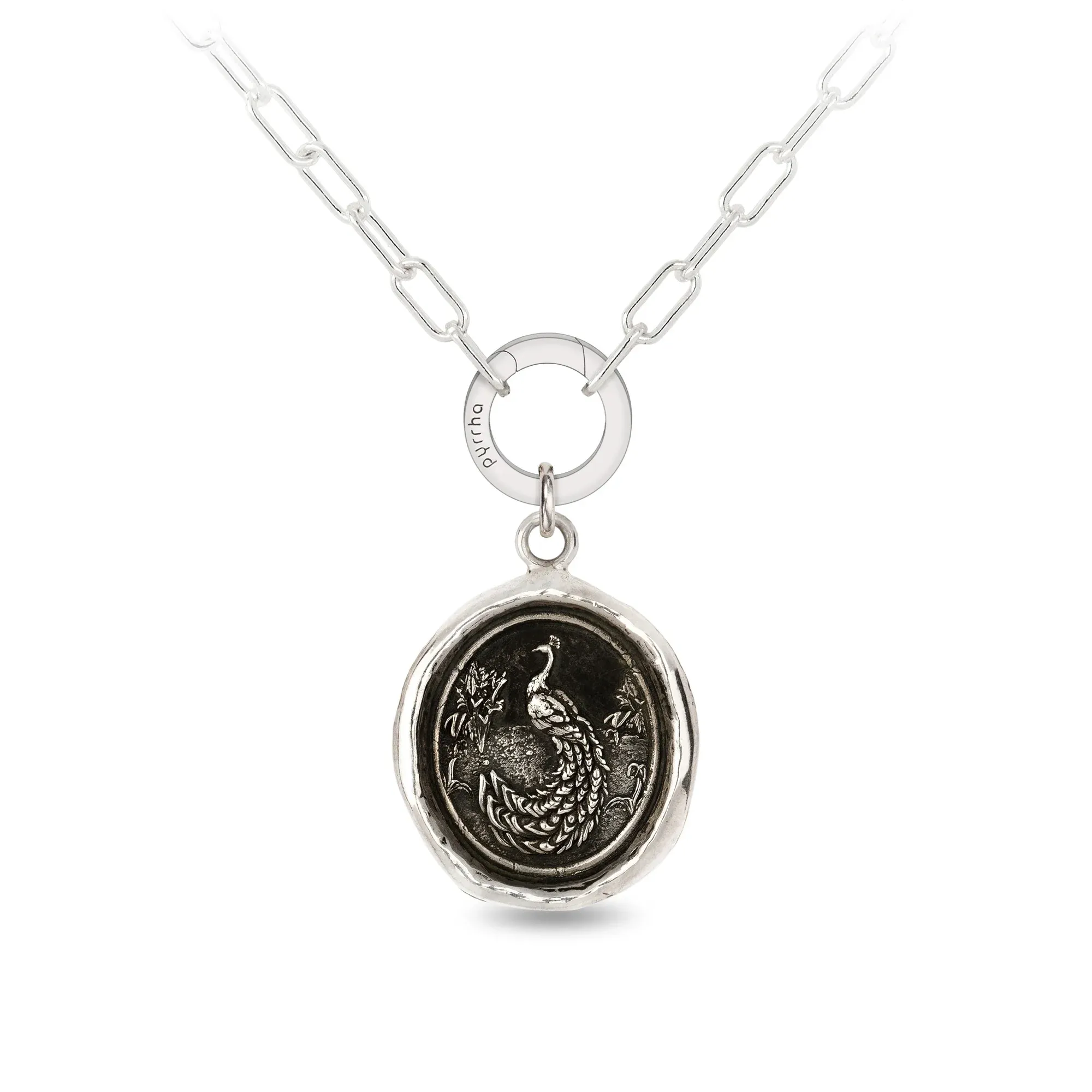Peacock Small Paperclip Chain Necklace