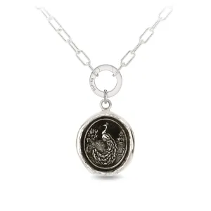 Peacock Small Paperclip Chain Necklace