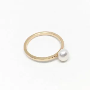 Pearl Solitaire Gold-filled Ring