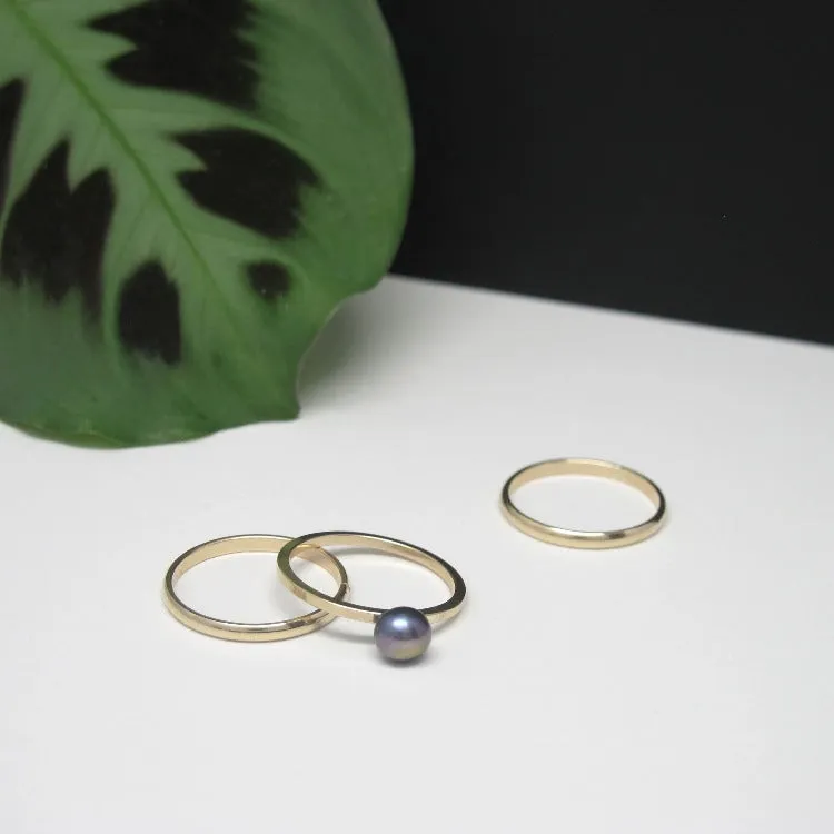 Pearl Solitaire Gold-filled Ring
