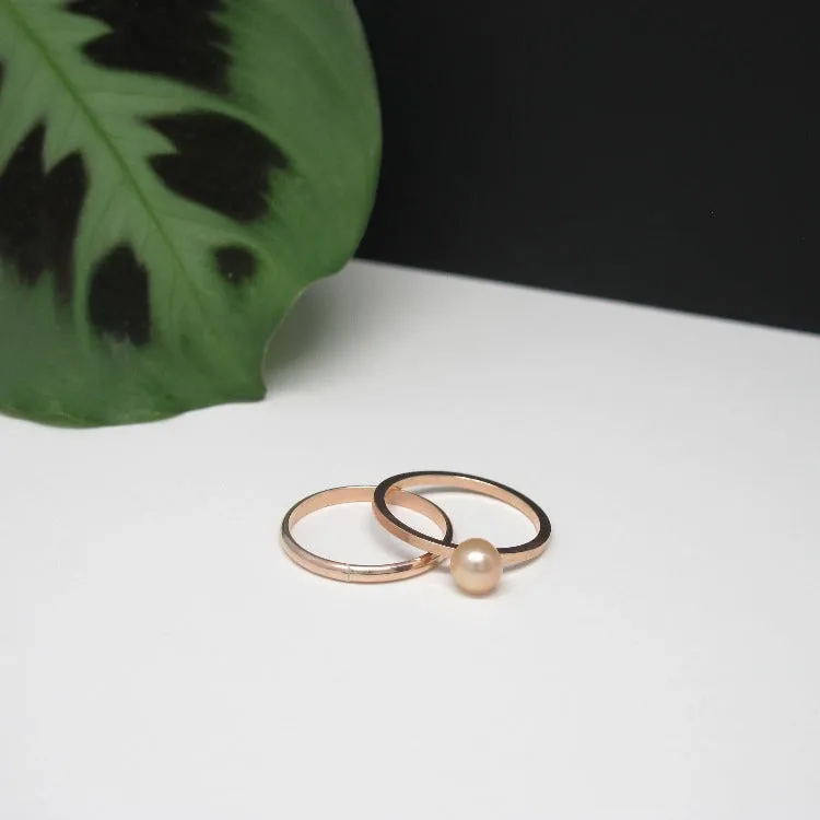 Pearl Solitaire Gold-filled Ring