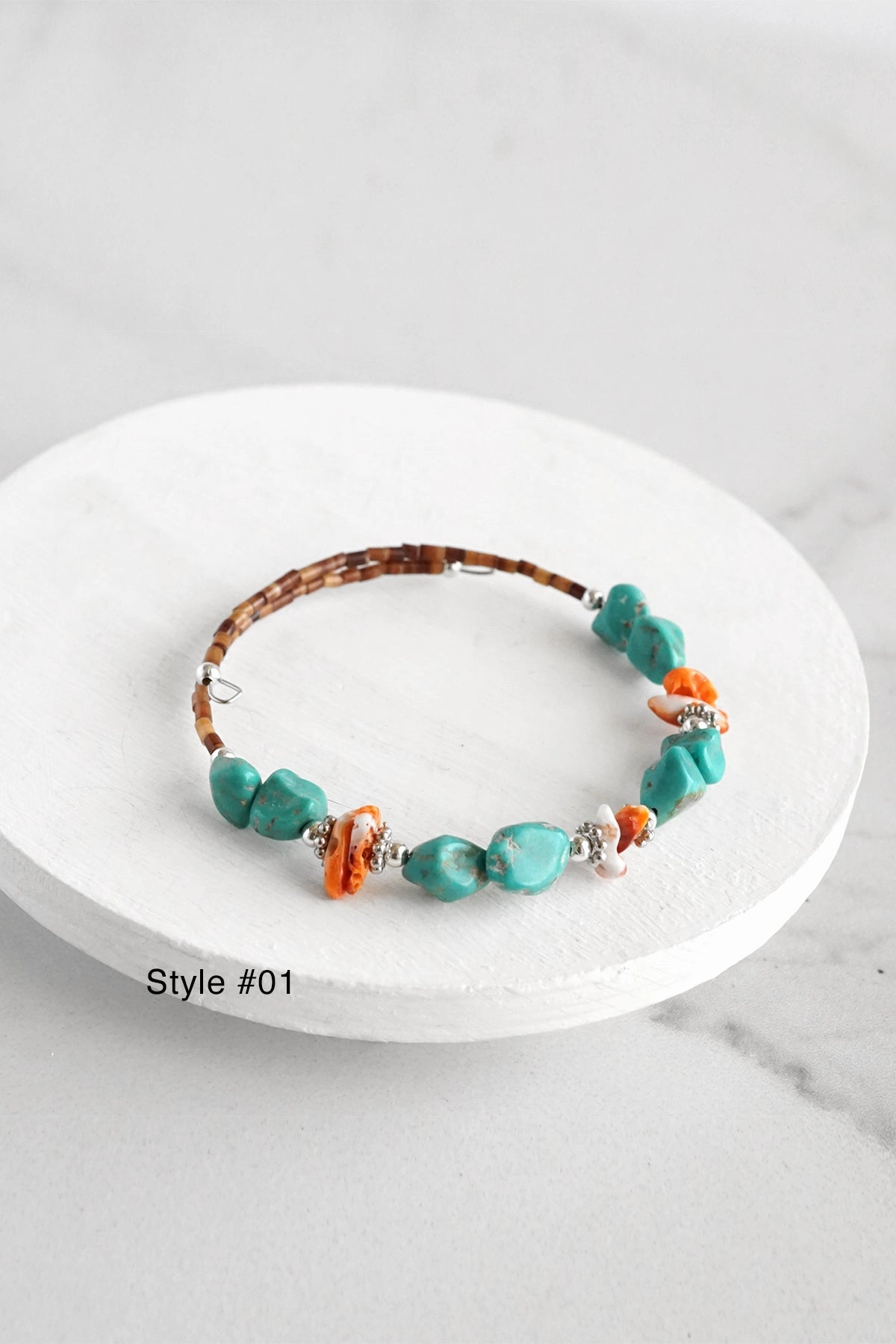 Adventure Scope Exclusive Biography Navajo Handmade Wrap Bracelet Turquoise Amethyst Spiny Pearl Coil Layering Bracelets