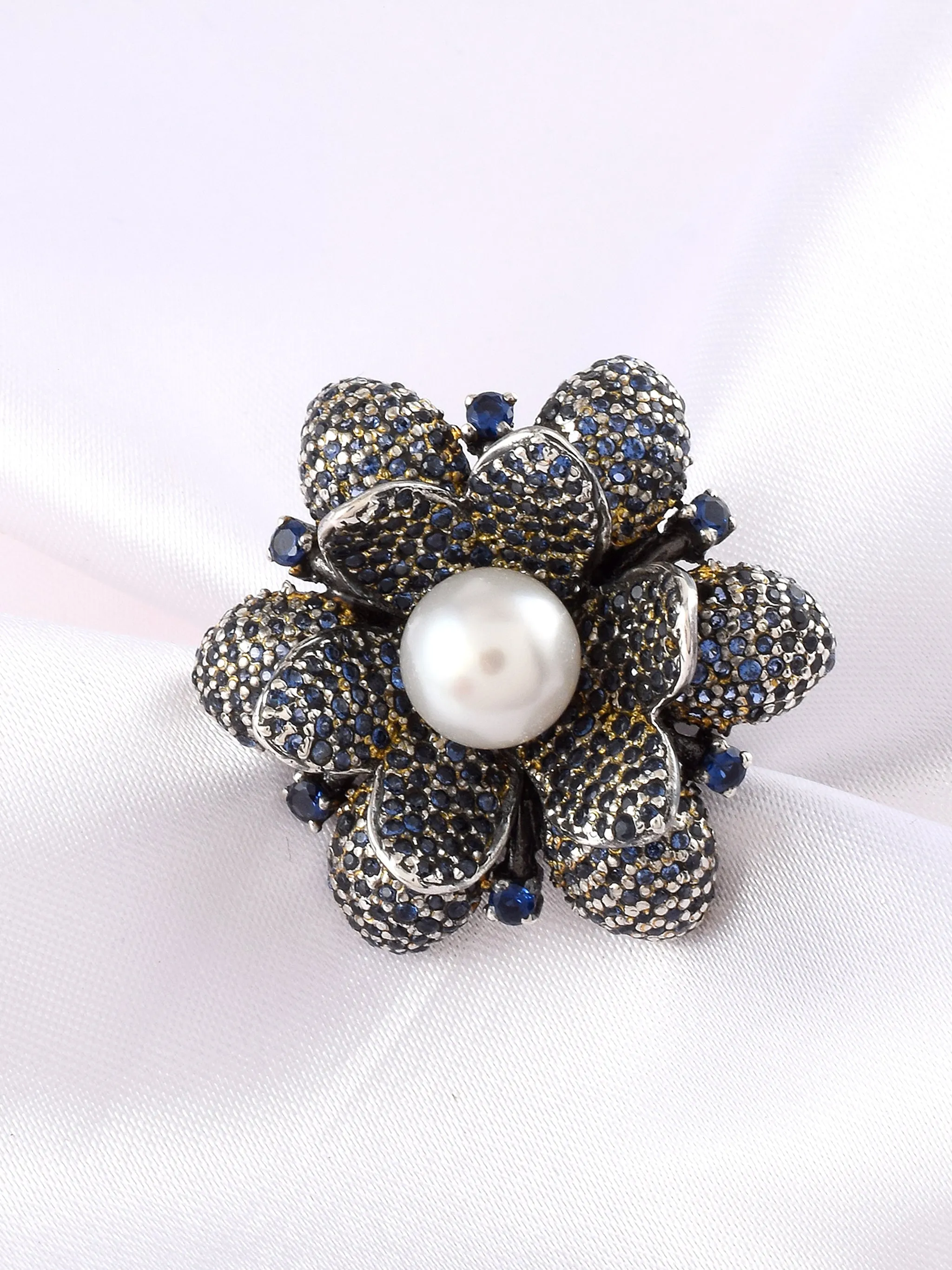 Petunia Maxi Ring- 925 Sterling Silver