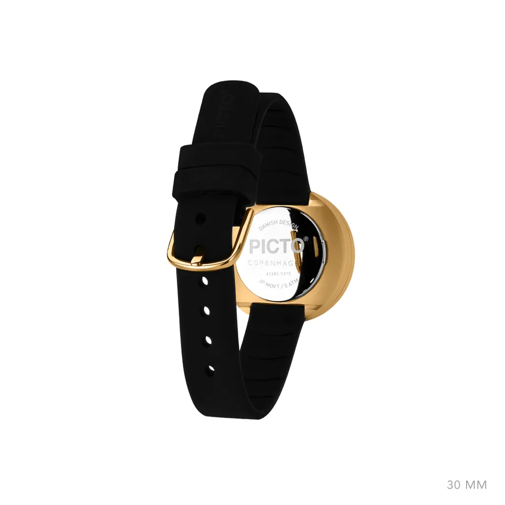 Picto - 30mm black, gold