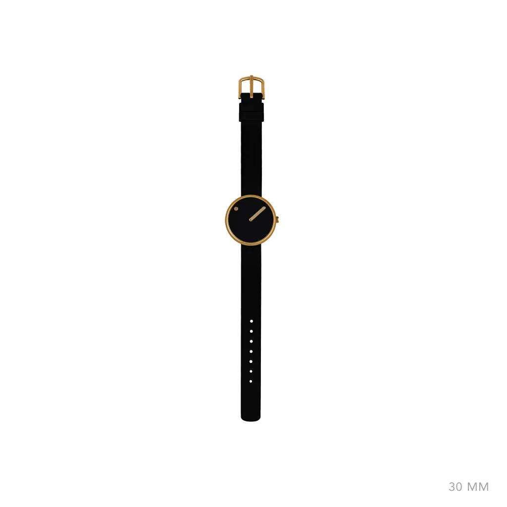 Picto - 30mm black, gold