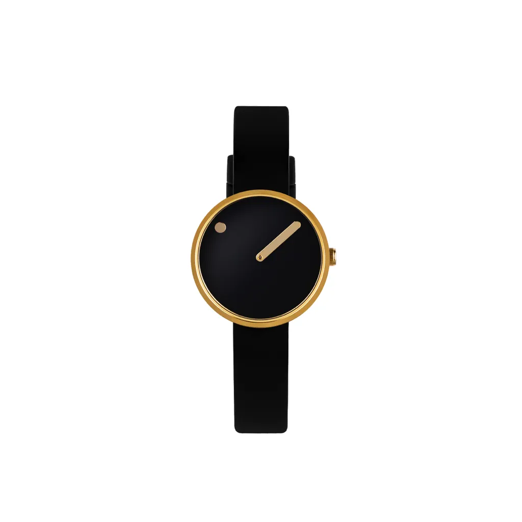 Picto - 30mm black, gold