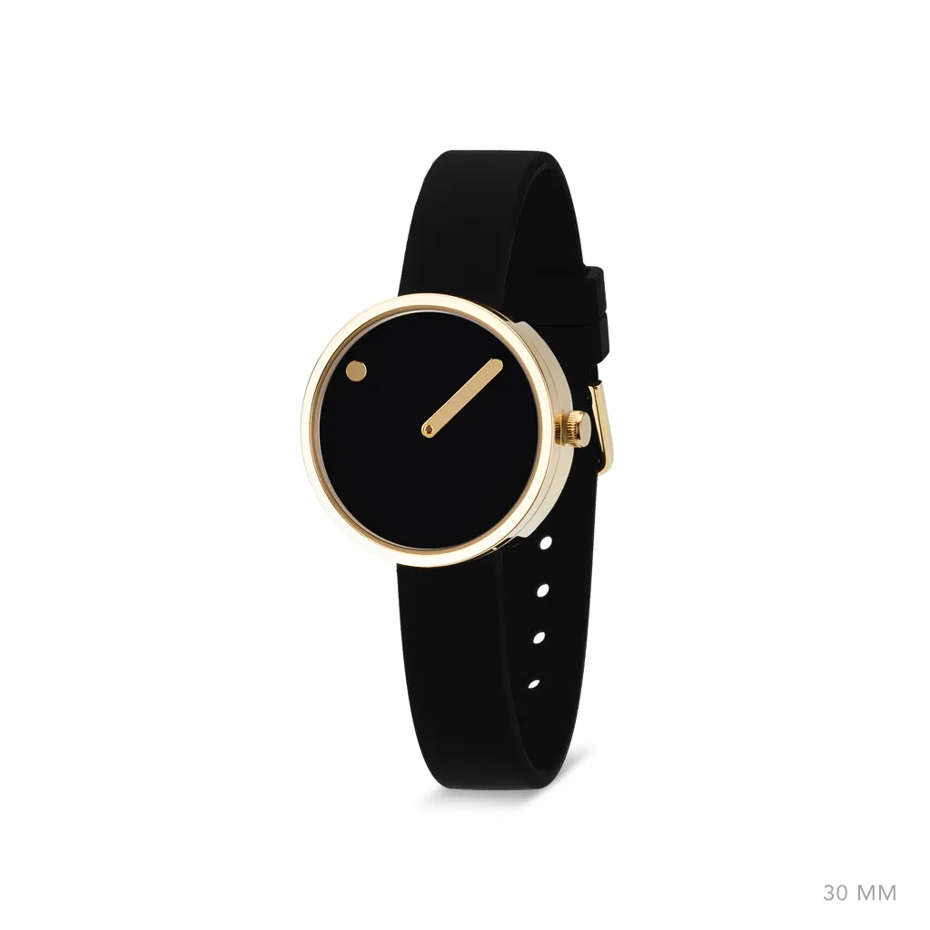 Picto - 30mm black, gold