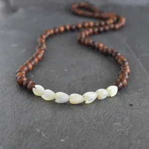 Pikake and Rosewood Necklace