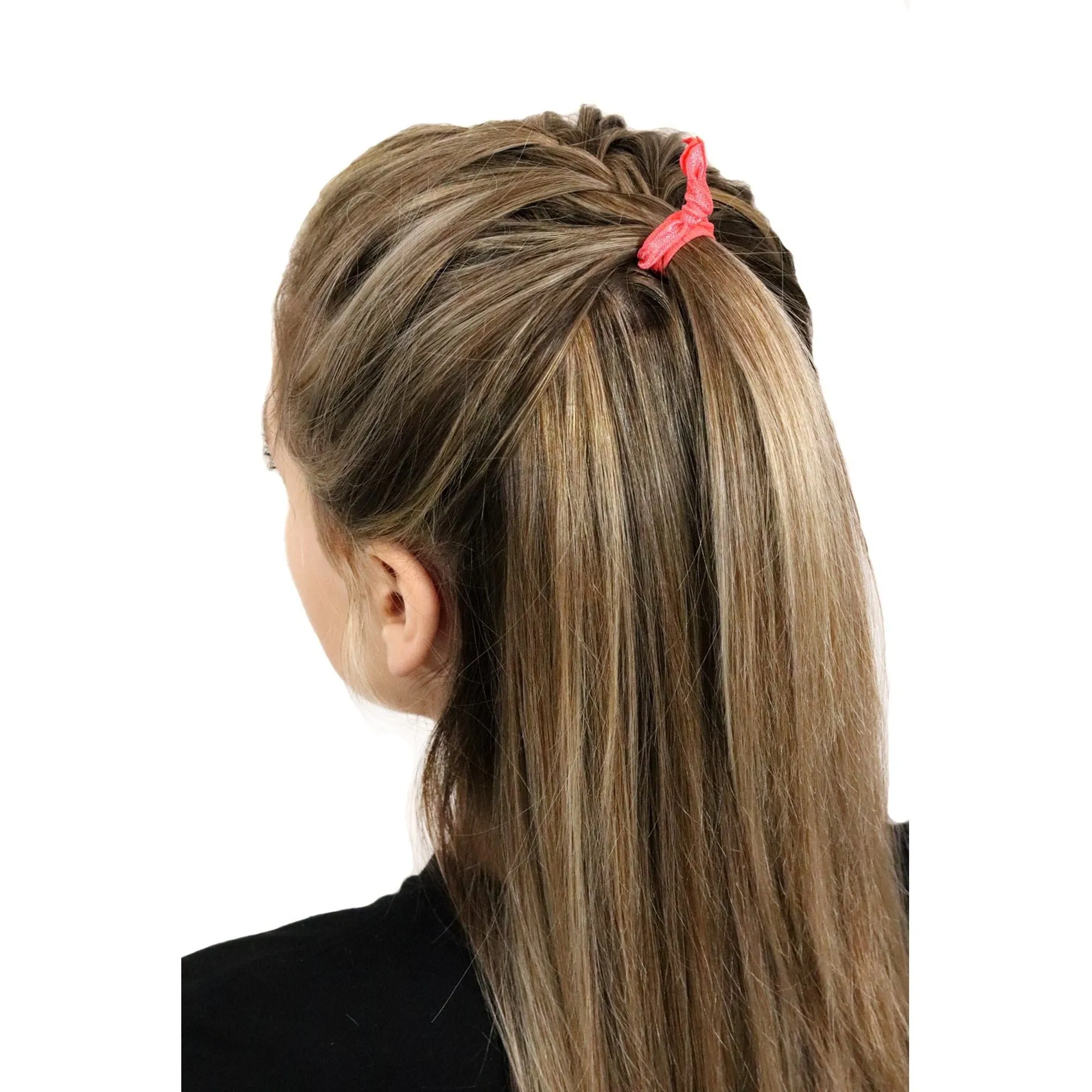 Pink Ombre Ribbon Hair Ties - 20 Pack