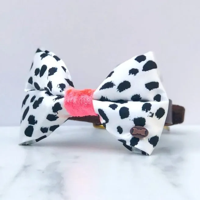 Pinto Neon Satin Dog Bow Tie