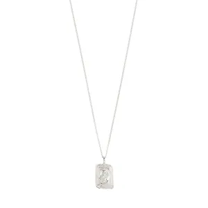 PISCES Zodiac Sign necklace, silver-plated