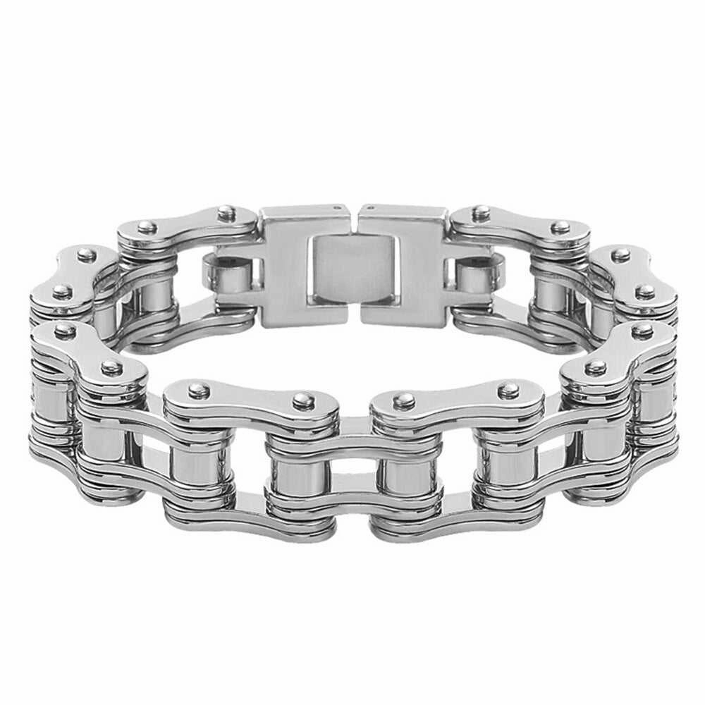 Cycolinks Stealth Silver Bike Chain Bracelet 16mm Dependable Mixes