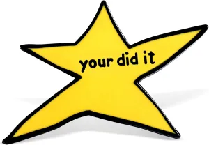 PLwelth Your Did It Brooch Pin Funny Badge Brooch for Women Men Star Enamel Pins Cute Small Brooch Pin for Backpack Bag Clothes Trendy Jewelry Accessories Cool Gifts for Friends Birthday Christmas
