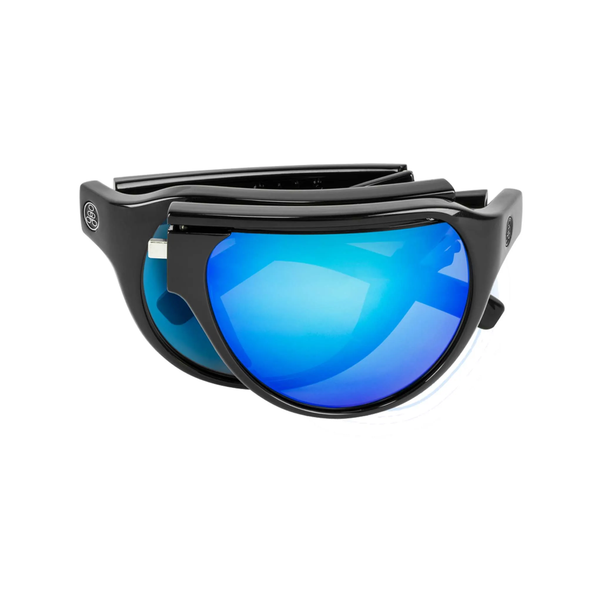 POPAIR | Polarized, Gloss Black, Blue Mirror