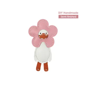 POPSEWING® Sheep Leather Happy Duck Keychain DIY Kits